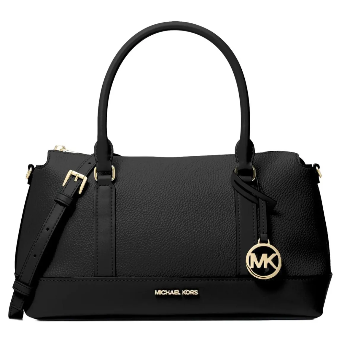 MICHAEL Michael Kors Md Tz Satchel Black Bowling Bag