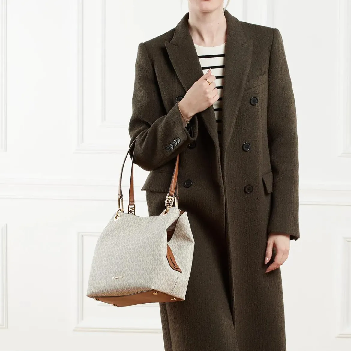 MICHAEL Michael Kors Michael Kors Kensington Tote Vanilla/acrn Schultertasche