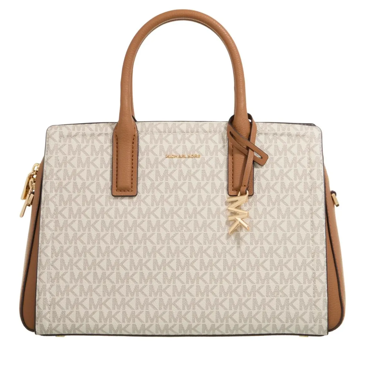 MICHAEL Michael Kors Michael Kors Laila Md Satchel Vanilla/acrn Tote
