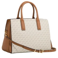 MICHAEL Michael Kors Michael Kors Laila Md Satchel Vanilla/acrn Tote