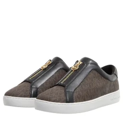 MICHAEL Michael Kors Michael Kors Kreaton Zip Slip On Brown Low-Top-Sneaker