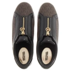 MICHAEL Michael Kors Michael Kors Kreaton Zip Slip On Brown Low-Top-Sneaker