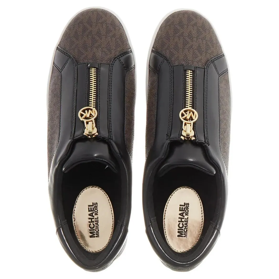 MICHAEL Michael Kors Michael Kors Kreaton Zip Slip On Brown Low-Top-Sneaker