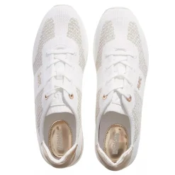 MICHAEL Michael Kors Monique Knit Trainer Pale Gold Low-Top-Sneaker