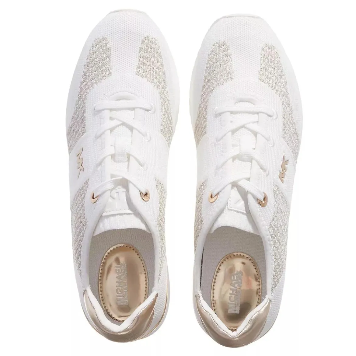 MICHAEL Michael Kors Monique Knit Trainer Pale Gold Low-Top-Sneaker
