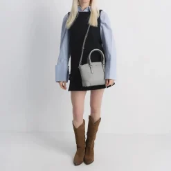 MICHAEL Michael Kors Murphy Md Ew Dome Satchel Quarry Grey Satchel