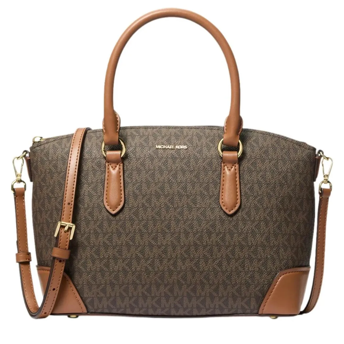 MICHAEL Michael Kors Murphy Md Ew Dome Satchel Brn/Acorn Satchel