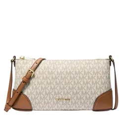 MICHAEL Michael Kors Murphy Sm Ew Zip Xbody Vanilla/Acrn Crossbody Bag