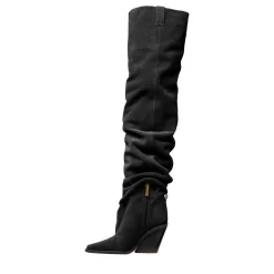 MICHAEL Michael Kors Noemie Otk Heeled Boot Black Overknee-Boots