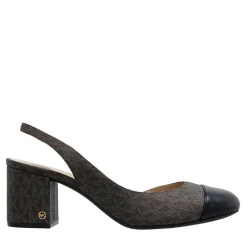 MICHAEL Michael Kors Perla Flex Sling Pump Blk/Brown Pumps