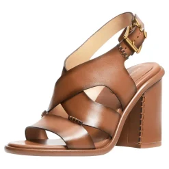 MICHAEL Michael Kors Raven Block Heeled Sandal Luggage Sandalen
