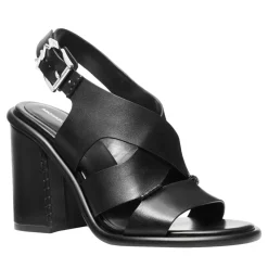 MICHAEL Michael Kors Raven Block Heeled Sandal Black Sandalen