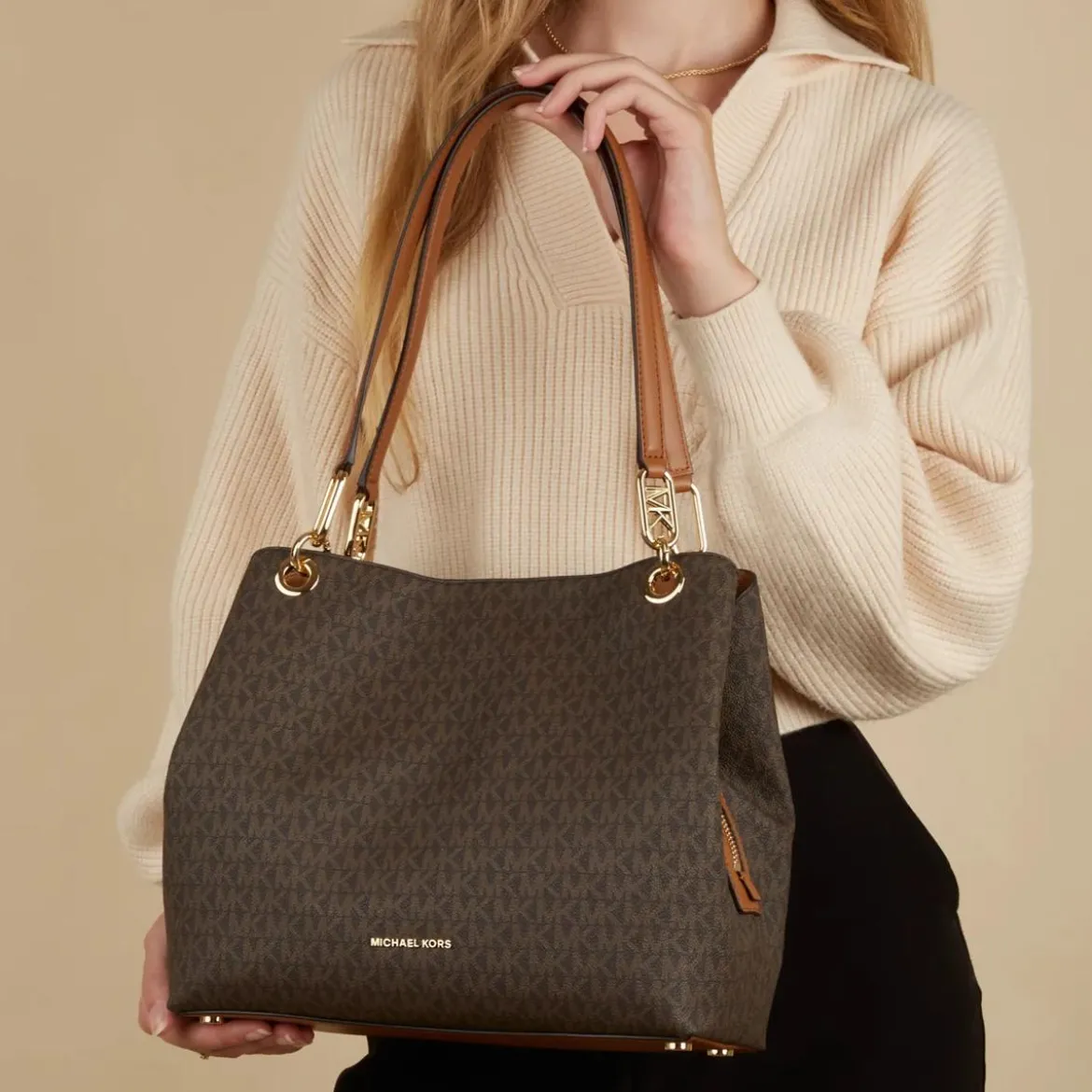 MICHAEL Michael Kors Schultertasche Braun Schultertasche