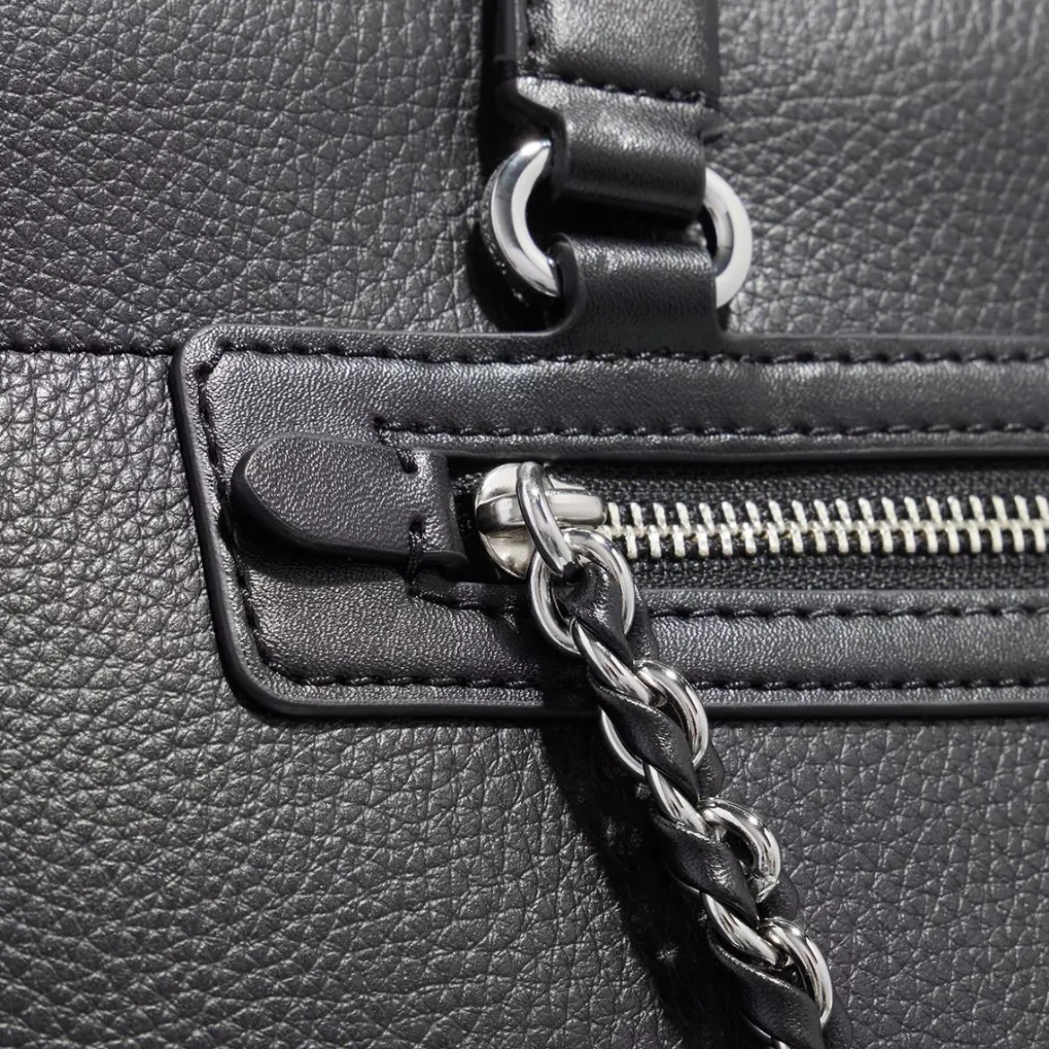 MICHAEL Michael Kors Slater Large Top-Zip Tote Black Shopper