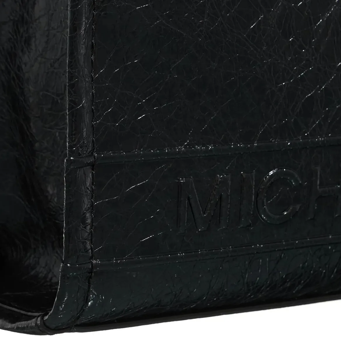 MICHAEL Michael Kors Sm Ew Msgr Black Tote