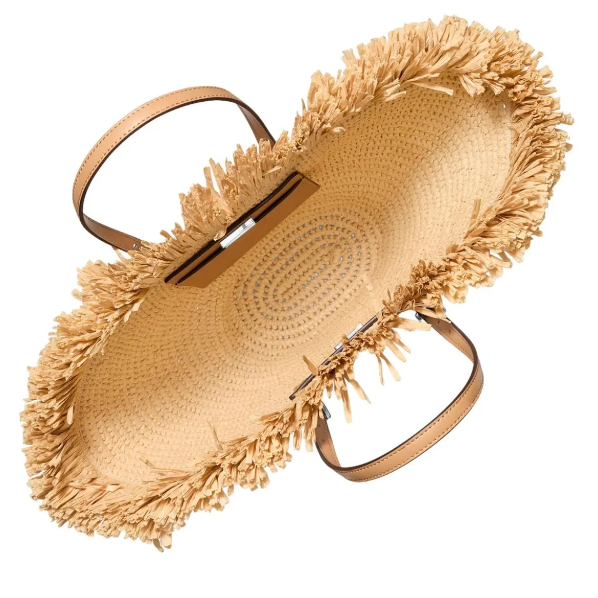 MICHAEL Michael Kors Sm Fan Tote Nat/peanut Korbtasche