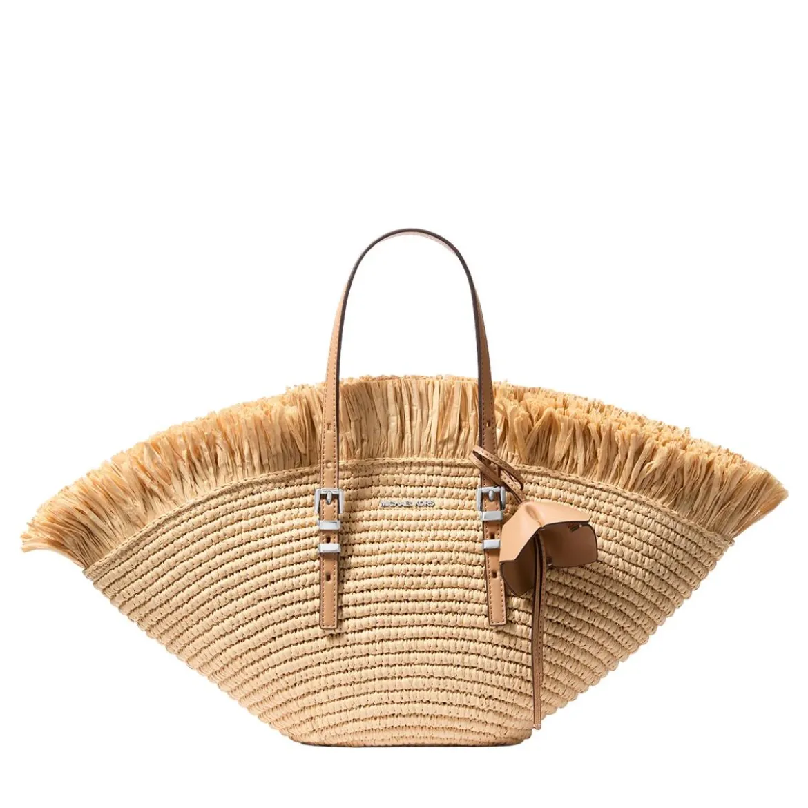 MICHAEL Michael Kors Sm Fan Tote Nat/peanut Korbtasche
