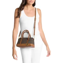 MICHAEL Michael Kors Sm Tz Satchel Brn/acorn Satchel