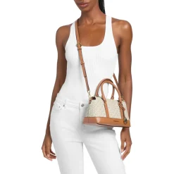 MICHAEL Michael Kors Sm Tz Satchel Vanilla/acrn Satchel