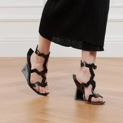 Missoni M09 Ponza Mirror Black Riemchensandalen
