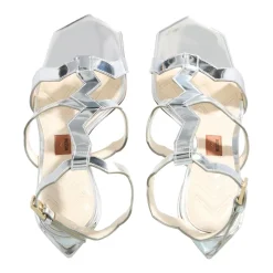 Missoni M09 Ponza Mirror Silver Riemchensandalen