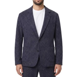 Missoni Sakko mit Zickzack-Muster blau Anzugjacke