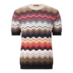 Missoni T-Shirt mit Chevron-Muster Multicolor T-Shirt