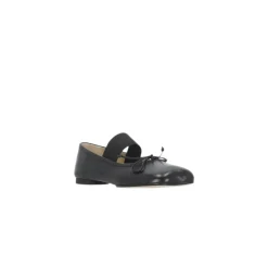 MM6 Maison Margiela Black 6 Leather Ballerinas Black Ballerinas