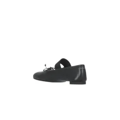 MM6 Maison Margiela Black 6 Leather Ballerinas Black Ballerinas