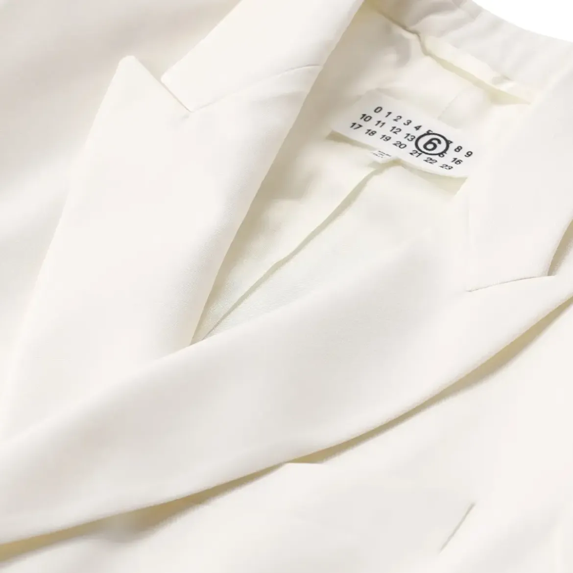MM6 Maison Margiela Blazer aus Woll-Mix weiß Blazer