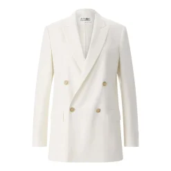 MM6 Maison Margiela Blazer aus Woll-Mix weiß Blazer