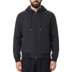 MONTECORE Sweatjacke aus Kaschmir grau Anzugjacke