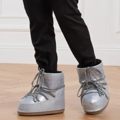 Moonboot Mb Icon Low Glitter Silver Winterboots