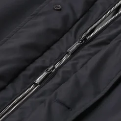Moorer Jacke aus Materialmix blau Übergangsjacke