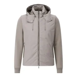 Moorer Jacke Evan mit abnehmbaren Ärmeln Grüngrau Übergangsjacke