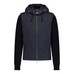 Moorer Jacke Evan mit abnehmbaren Ärmeln Dunkelblau Daunenjacke