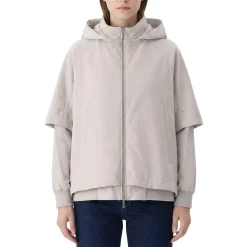 Moorer Jacke Talitha aus Veloursleder grau Übergangsjacke