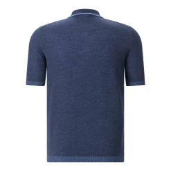 Moorer Poloshirt aus Baumwolle blau Poloshirt
