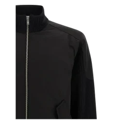 Moose Knuckles 'Magnus Knit Hybrid' Bomber Jacket Black Übergangsjacke
