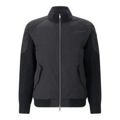 Moose Knuckles 'Magnus Knit Hybrid' Bomber Jacket Black Übergangsjacke