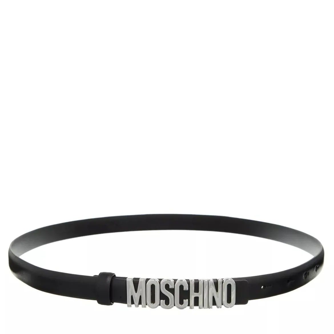 Moschino Belt Black Ledergürtel
