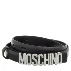 Moschino Belt Black Ledergürtel