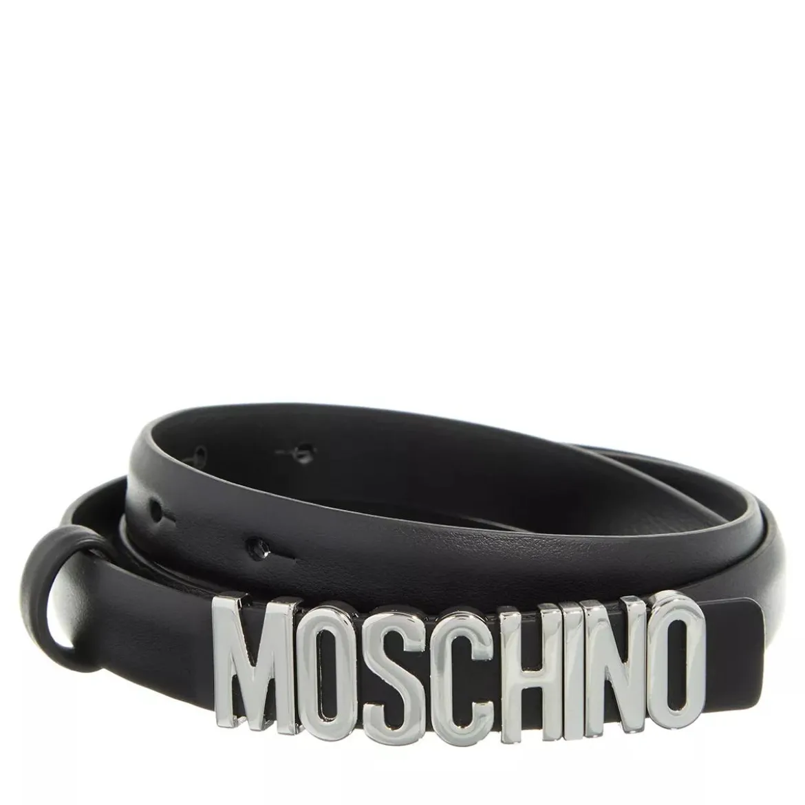 Moschino Belt Black Ledergürtel