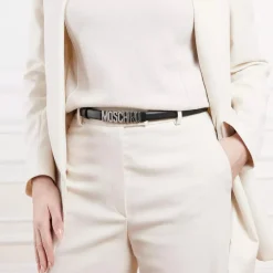 Moschino Belt Black Ledergürtel