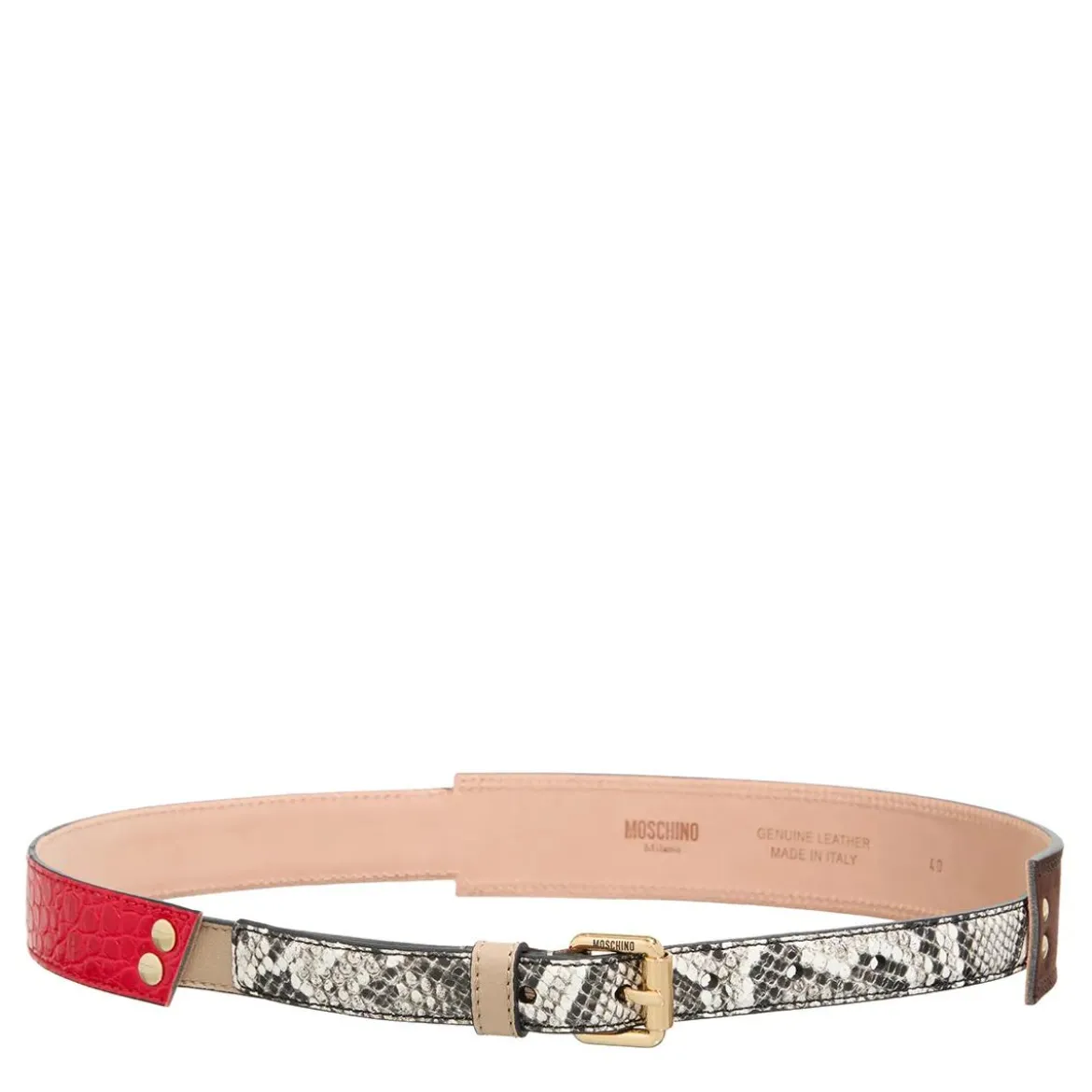 Moschino Belt Fantasia Variante unica Ledergürtel