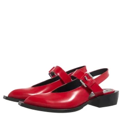Moschino Big Buckles Rosso Mary Janes