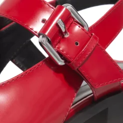 Moschino Big Buckles Rosso Mary Janes