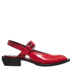 Moschino Big Buckles Rosso Mary Janes