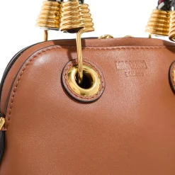 Moschino Braided Cord Cuoio Minitasche
