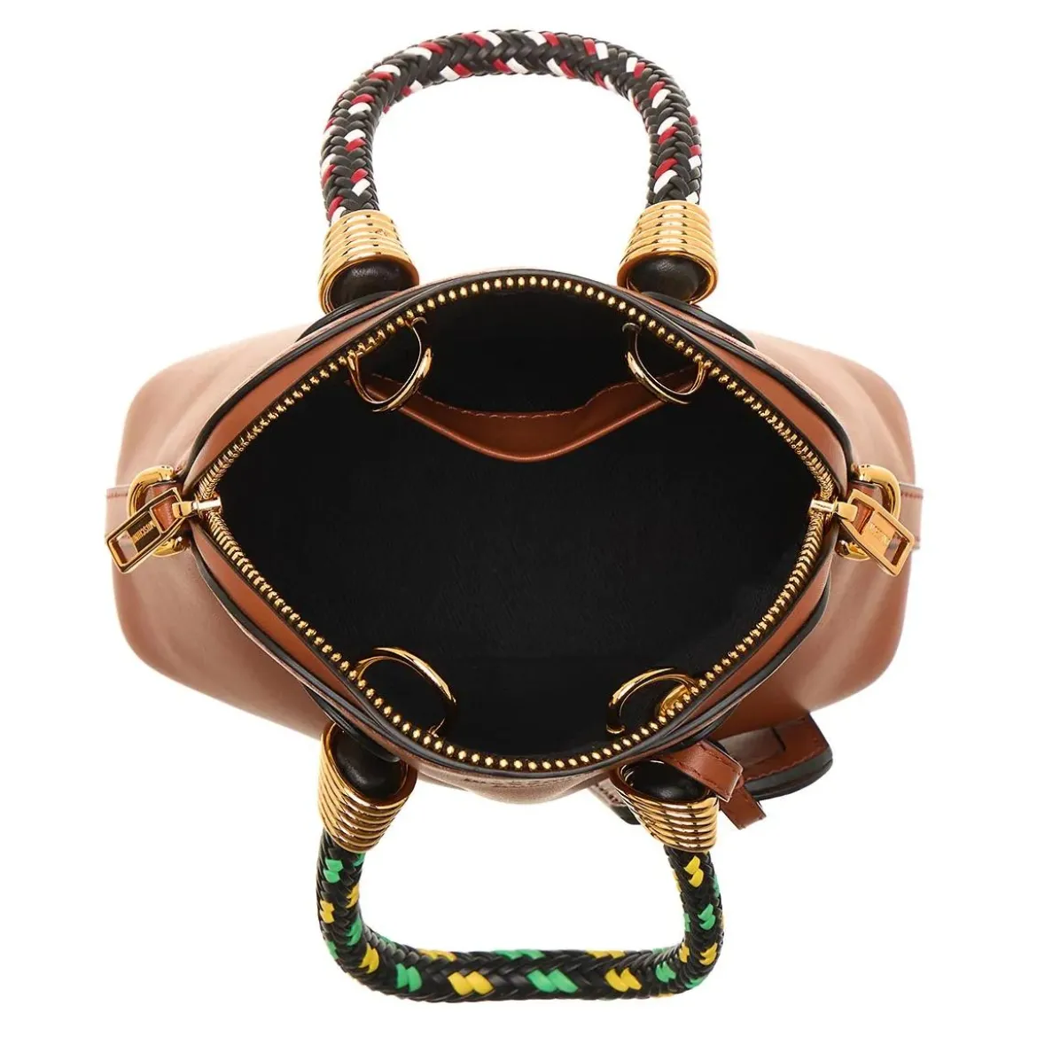 Moschino Braided Cord Cuoio Minitasche